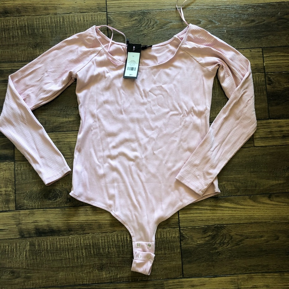 Dynamite Bodysuit ribbed pink